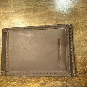 Dickies Brown Leather Bifold Wallet